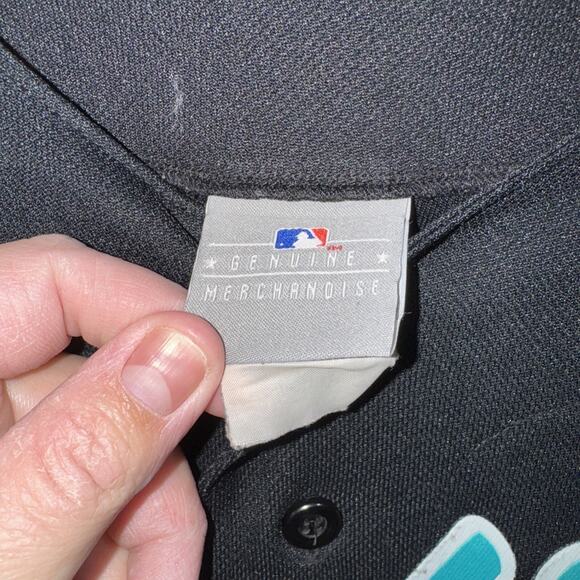 Vintage MLB Florida Marlins #2 Ramirez Black And Gray Jersey Size Large - Picture 5 of 7